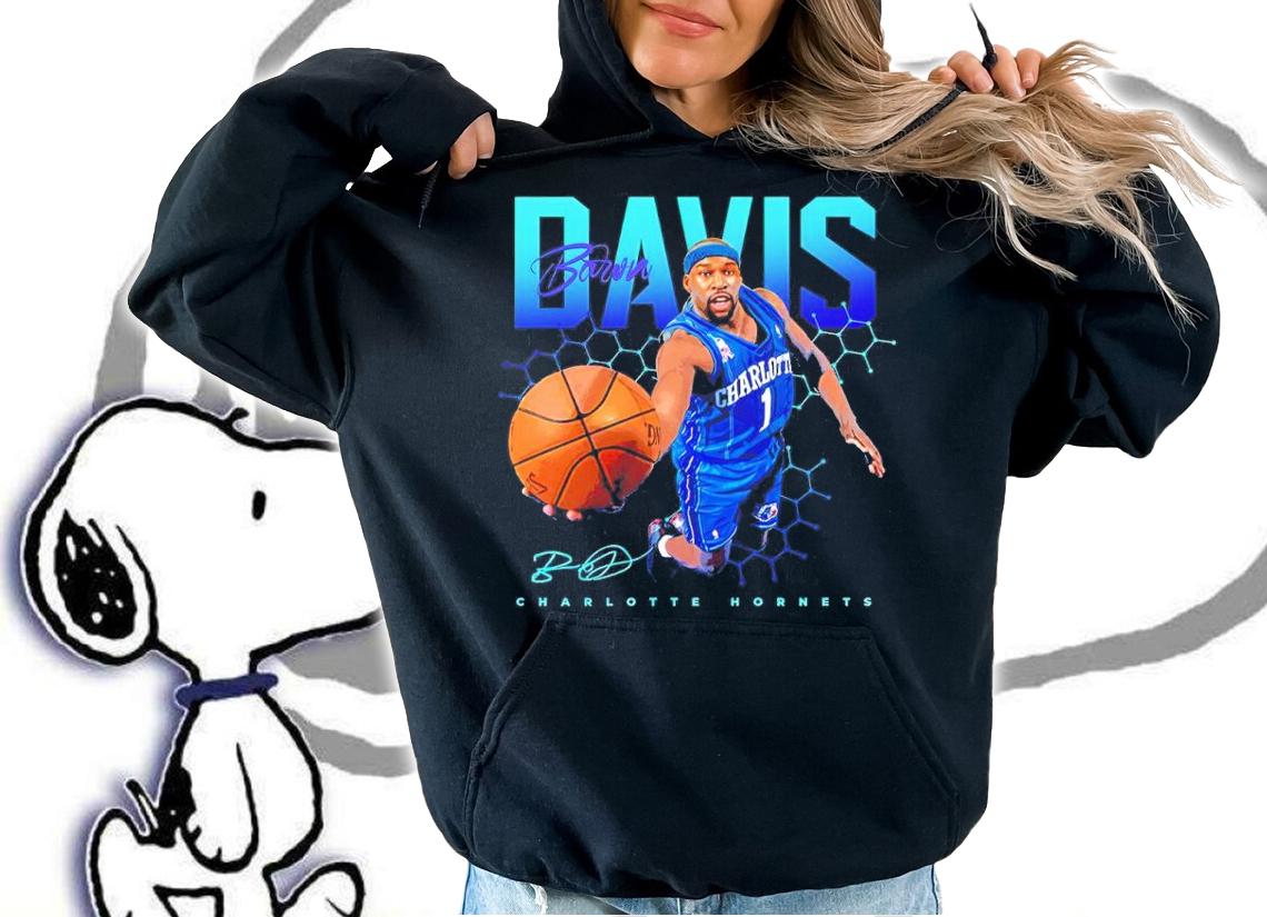 Baron Davis Charlotte Hornets Basketball Signatures Shirt t-shirt hoodie