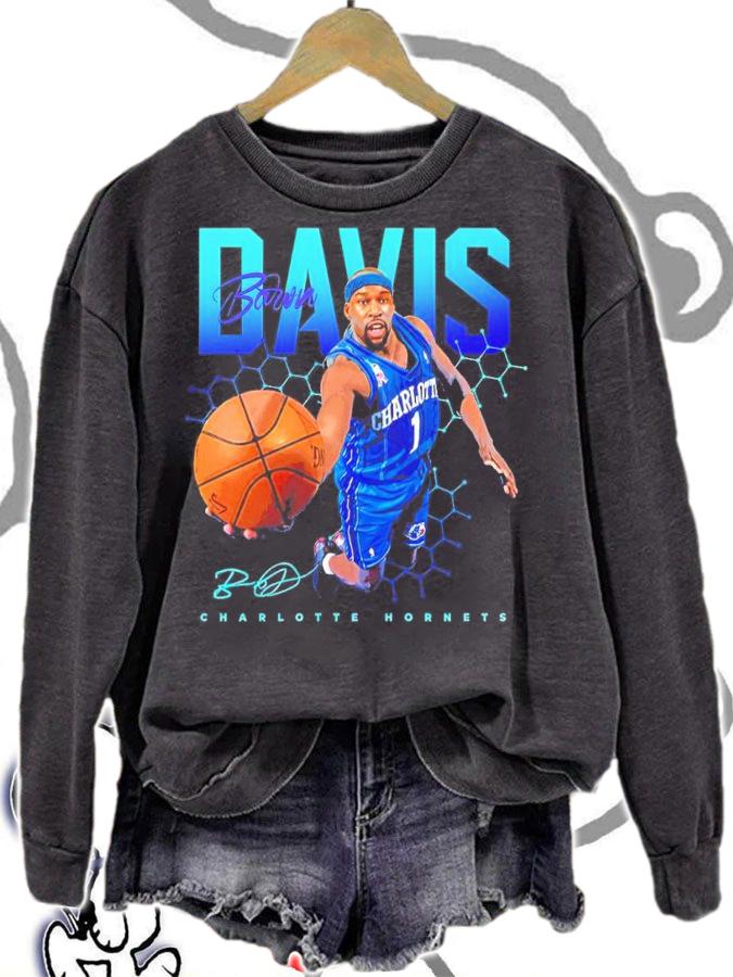 Baron Davis Charlotte Hornets Basketball Signatures Shirt t-shirt sweatshirt