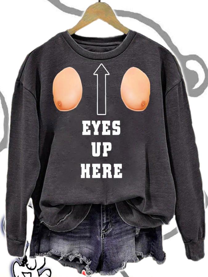 BBQ Man Meme Eyes Up Here T-Shirt t-shirt