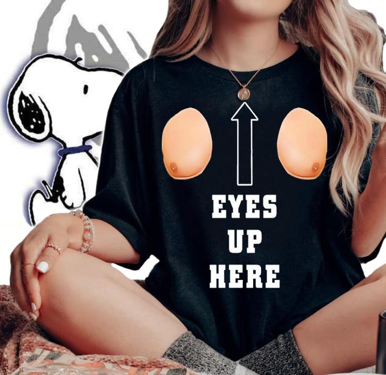 BBQ Man Meme Eyes Up Here T-Shirt t-shirt