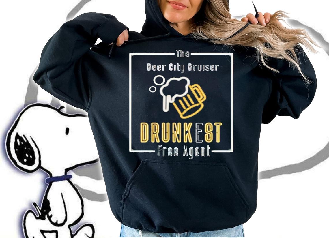 Beer City Bruiser Drunkest Free Agent Shirt t-shirt