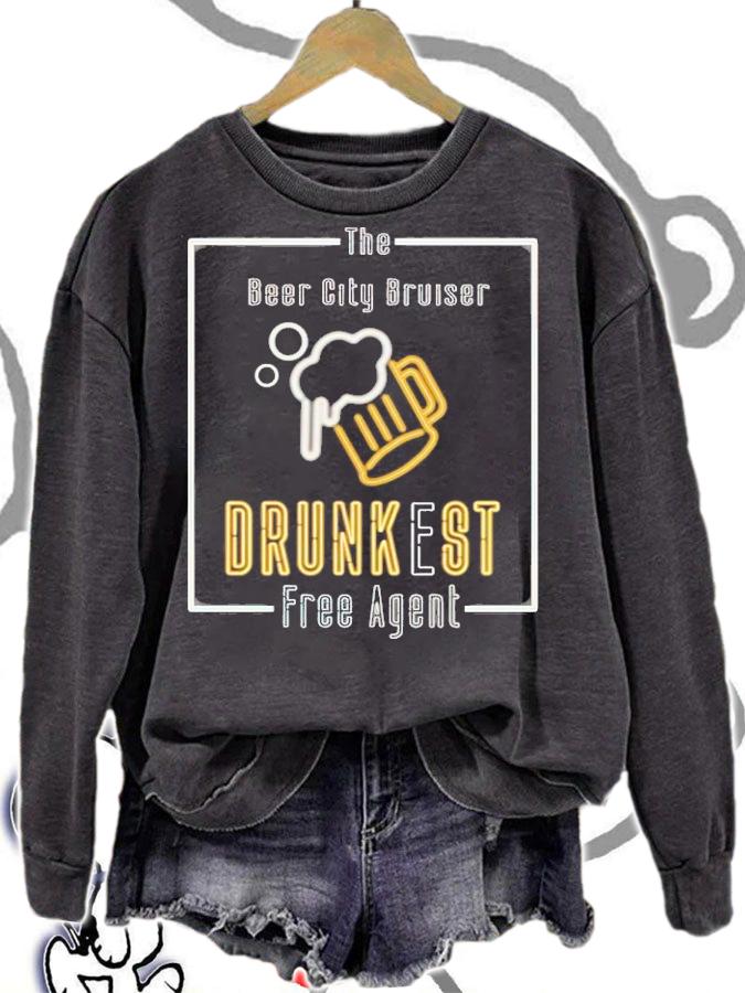 Beer City Bruiser Drunkest Free Agent Shirt t-shirt
