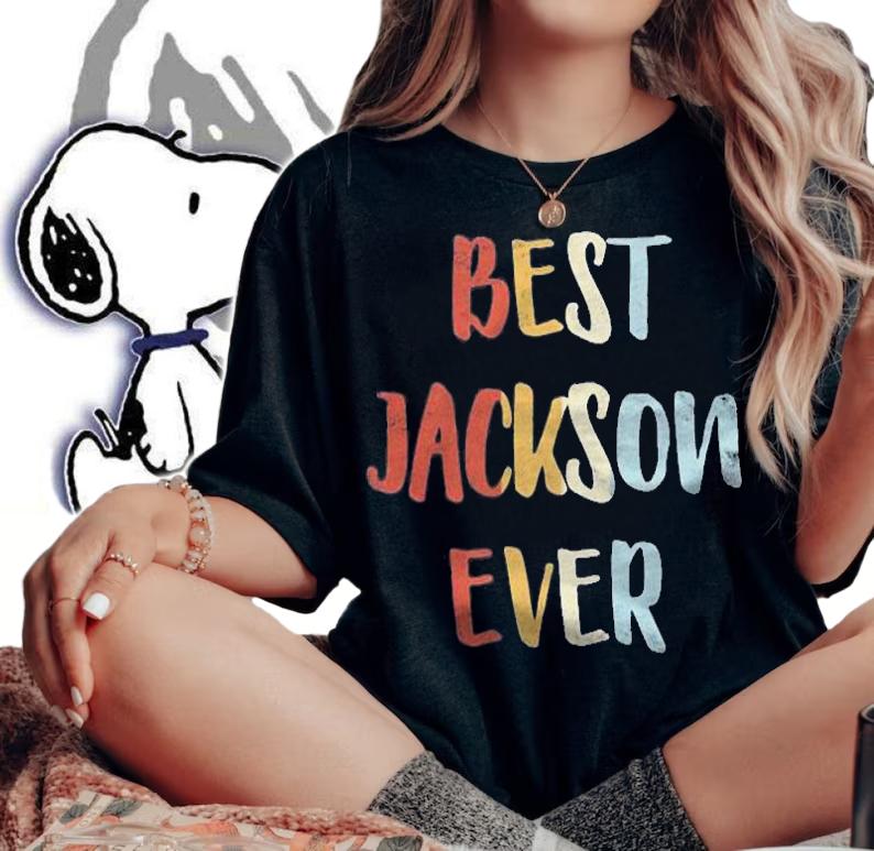 Best Jackson Ever Retro Vintage First Name Gift shirt t-shirt