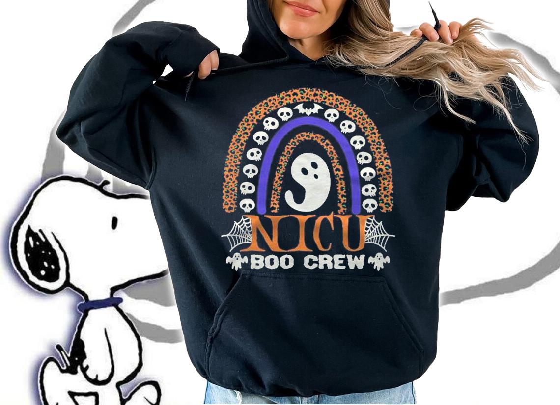 Boo Crew Nurse Halloween For Nicu Nurses Rn Ghost Women shirt t-shirt hoodie