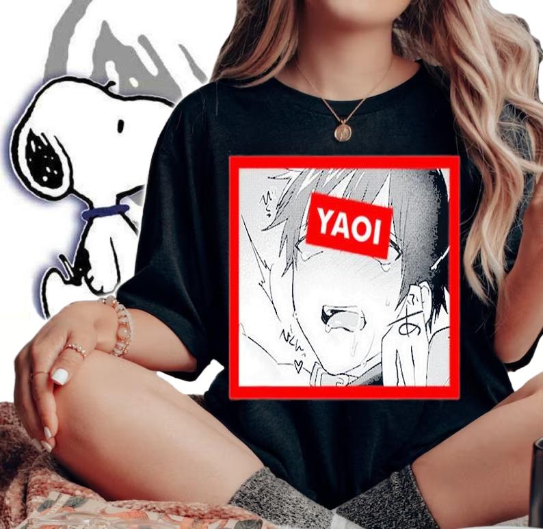 Boy Ahegao Yaoi Fugoshi Fans Bl Anime T-Shirt t-shirt woman shirt