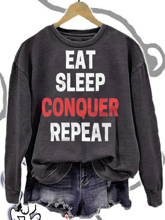 Brock Lesnar eat sleep conquer repeat T-shirt t-shirt sweatshirt