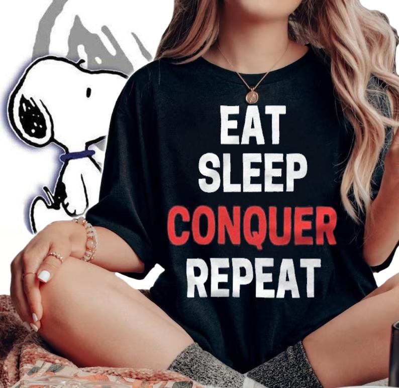 Brock Lesnar eat sleep conquer repeat T-shirt t-shirt woman shirt