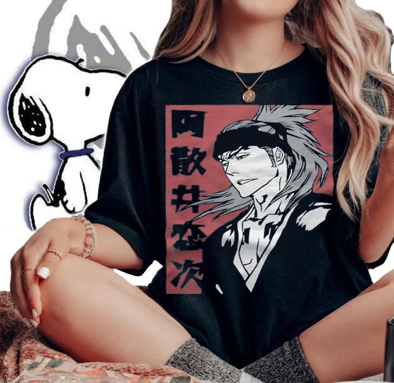Bleach Yoruichi Renji Abarai portrait T-shirt t-shirt woman shirt