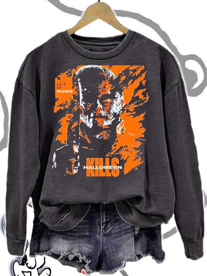 Michael Myers let it burn Kills Halloween 2021 T-shirt t-shirt