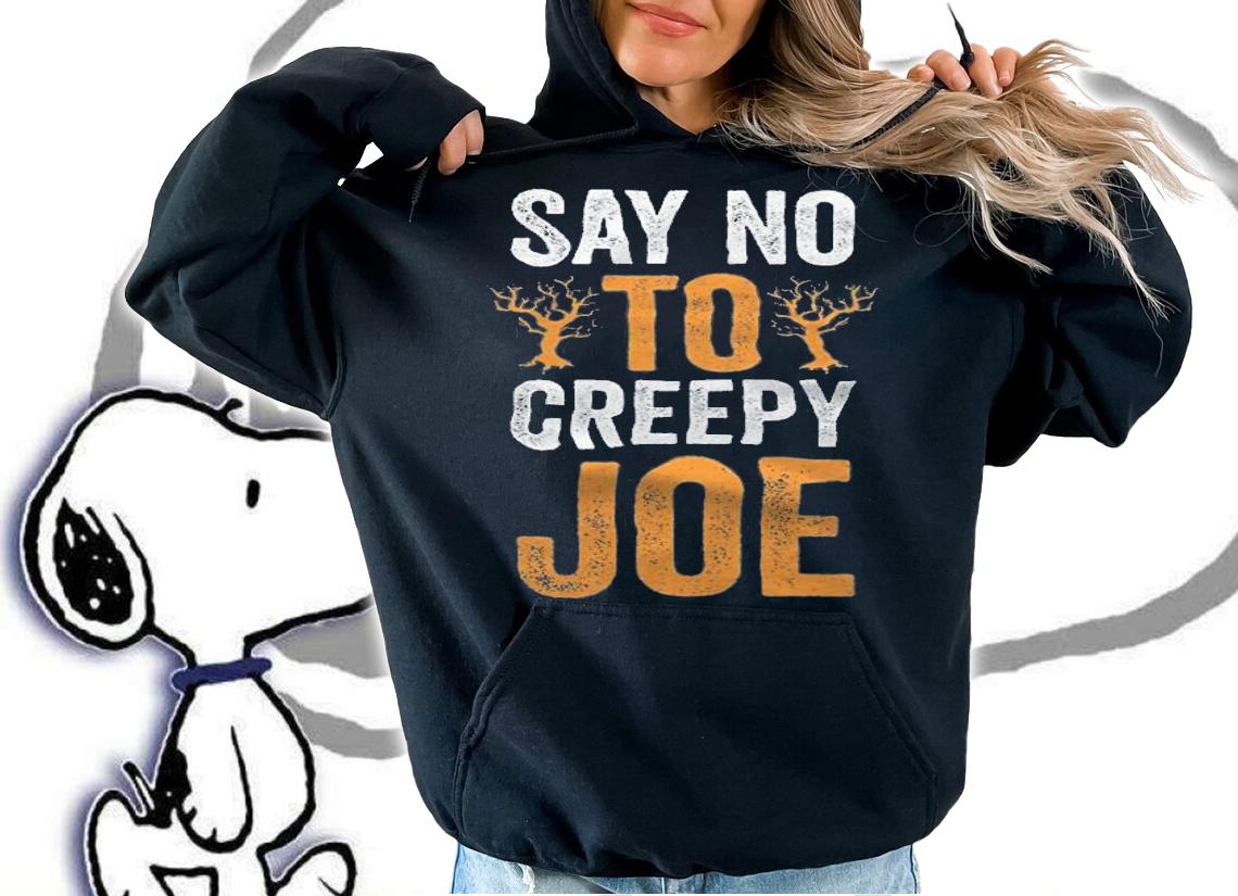 Say No to Creepy Joe Biden Halloween 2021 T-Shirt t-shirt
