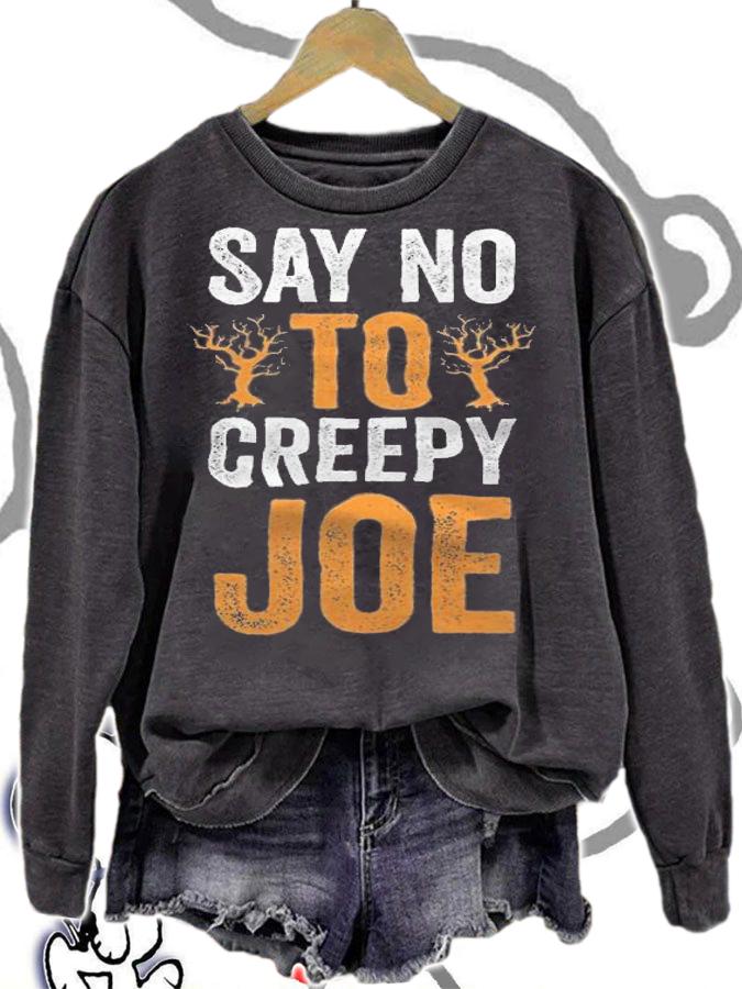 Say No to Creepy Joe Biden Halloween 2021 T-Shirt t-shirt