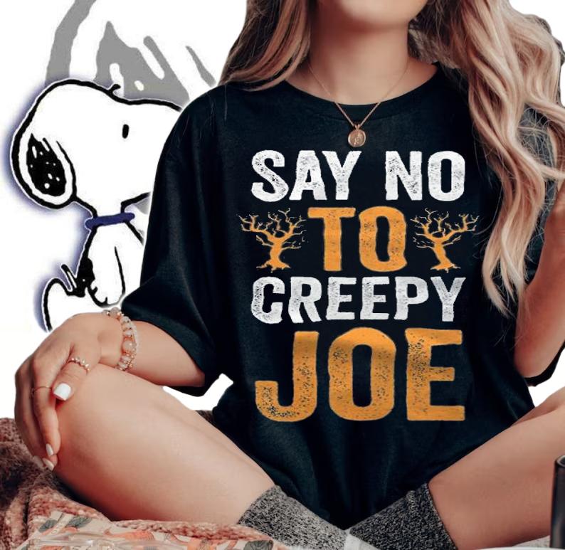Say No to Creepy Joe Biden Halloween 2021 T-Shirt t-shirt