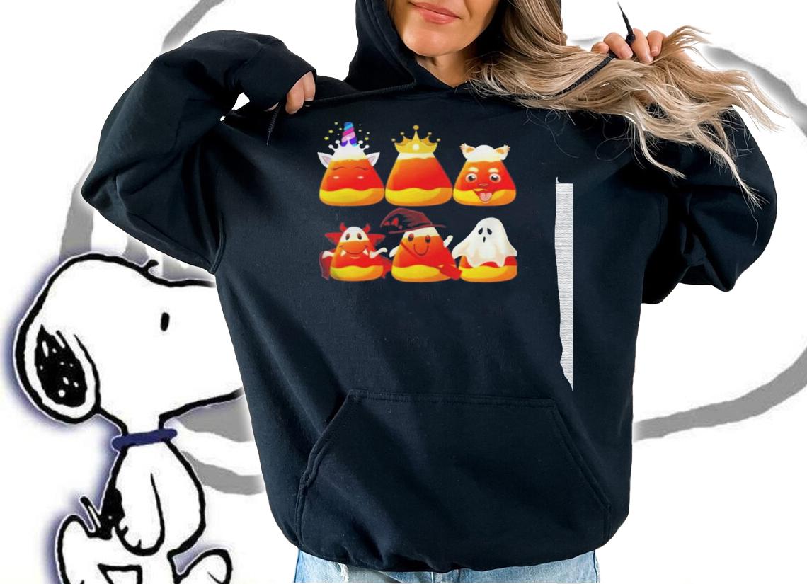 Candy corn halloween shirt t-shirt hoodie