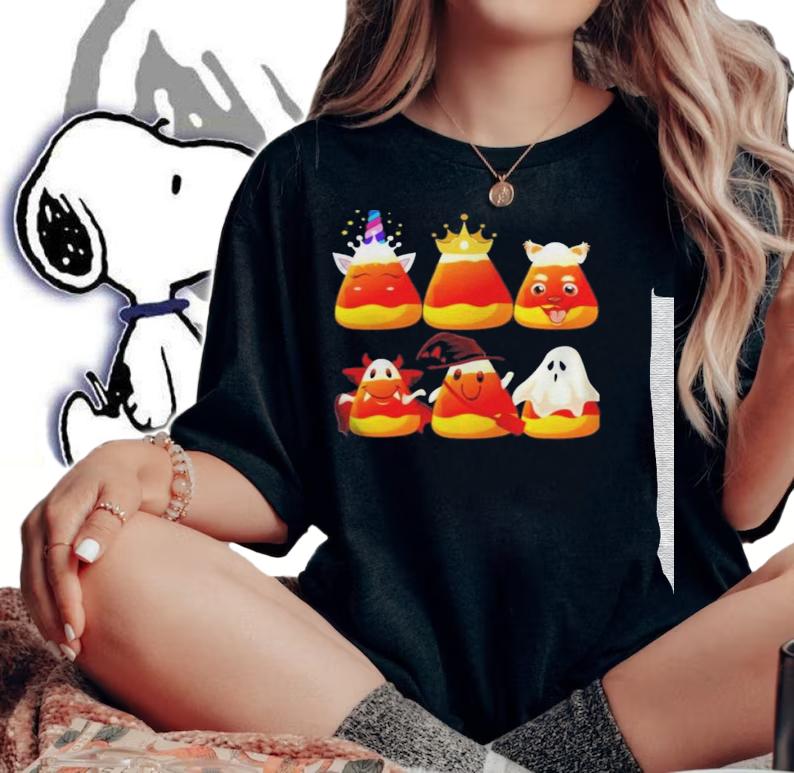 Candy corn halloween shirt t-shirt woman shirt