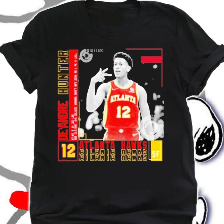 De'Andre Hunter #12 Atlanta Hawks Basketball Shirt t-shirt shirt