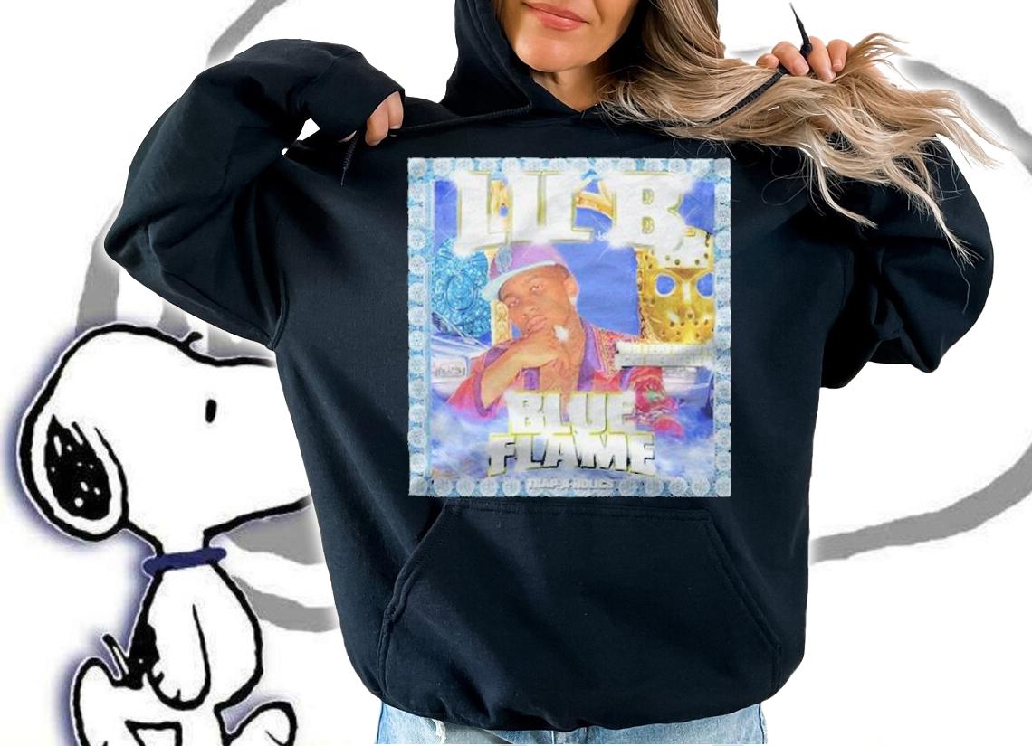 Lil B blue flame trap a holics T-shirt t-shirt