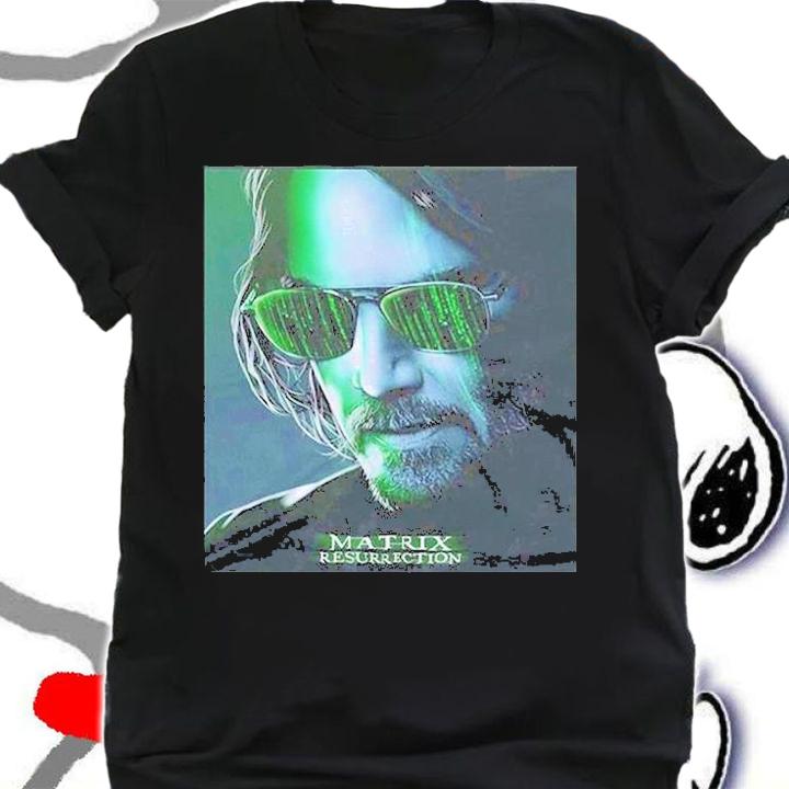 Matrix Resurrections Keanu Reeves 2021 Movie T Shirt t-shirt shirt