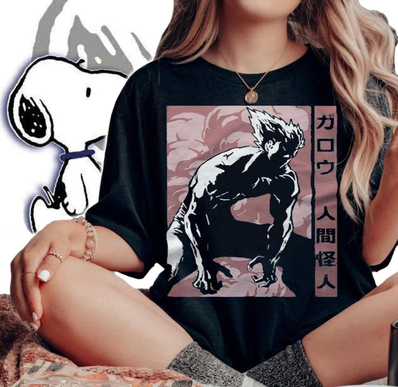 One-Punch Man Garou fight T-shirt t-shirt woman shirt