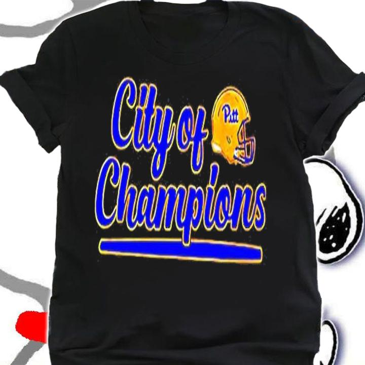 Pitt City Of Champions Football T-Shirt t-shirt shirt