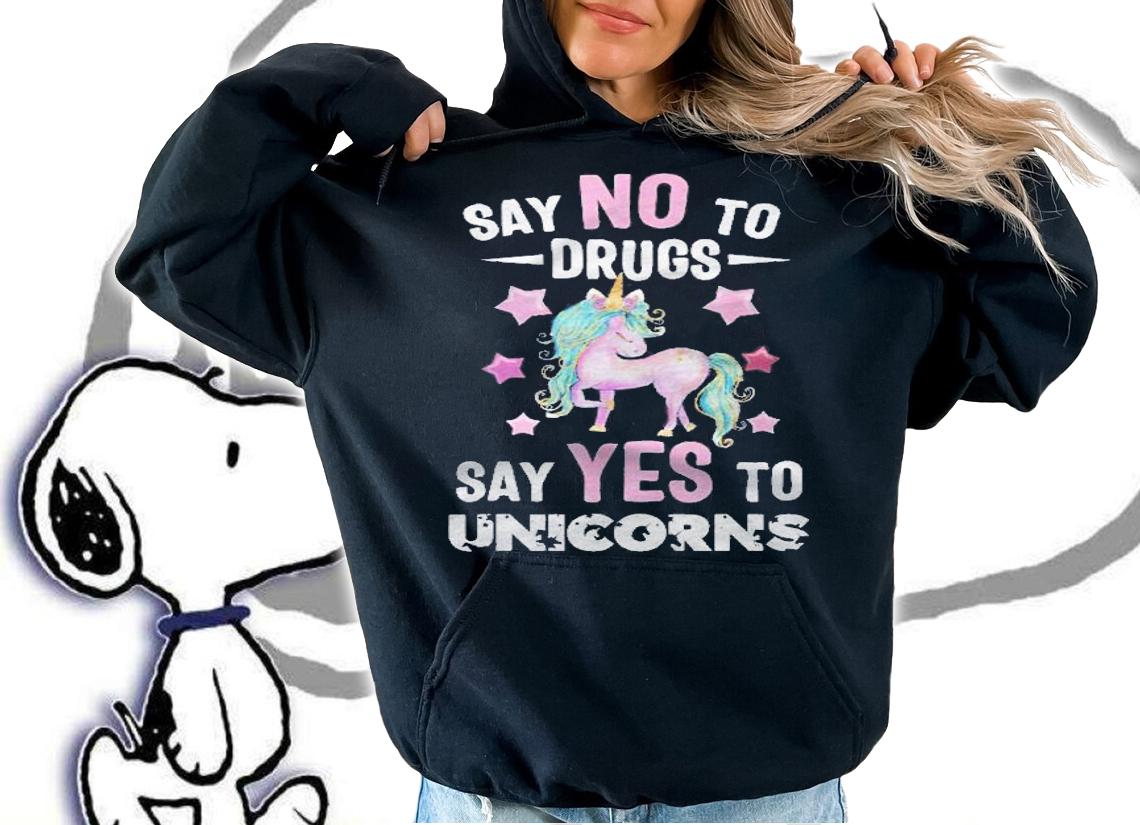 Red Ribbon Drug Week , Say No To Drugs Say Yes To Unicorns Shirt t-shirt hoodie