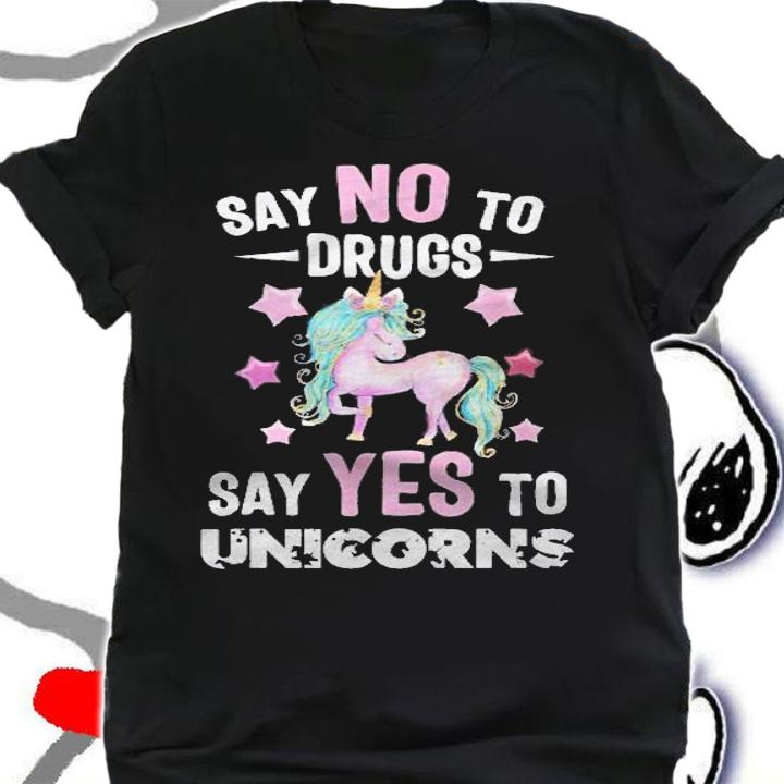 Red Ribbon Drug Week , Say No To Drugs Say Yes To Unicorns Shirt t-shirt shirt
