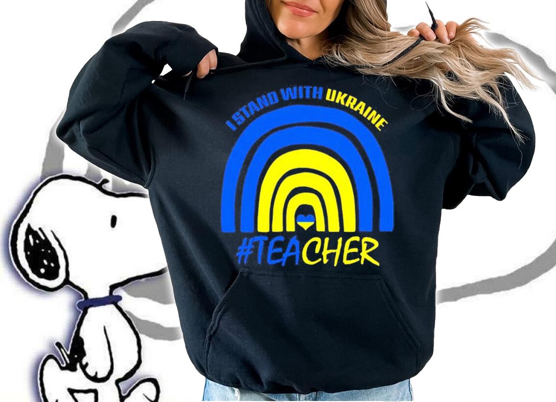 Teacher Support I Stand With Ukraine #Teacher Shirt t-shirt
