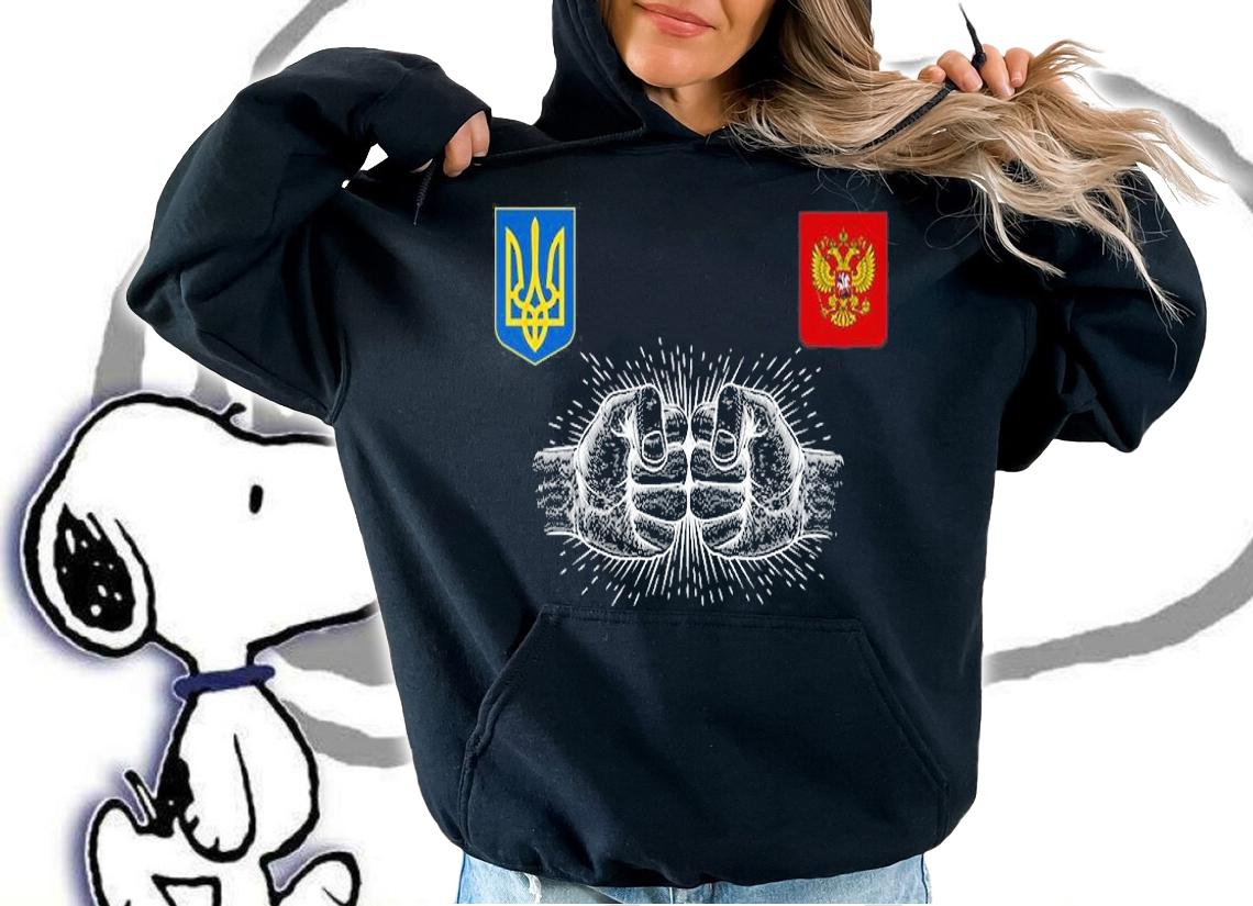 Ukraine and Russia Fists T-Shirt t-shirt