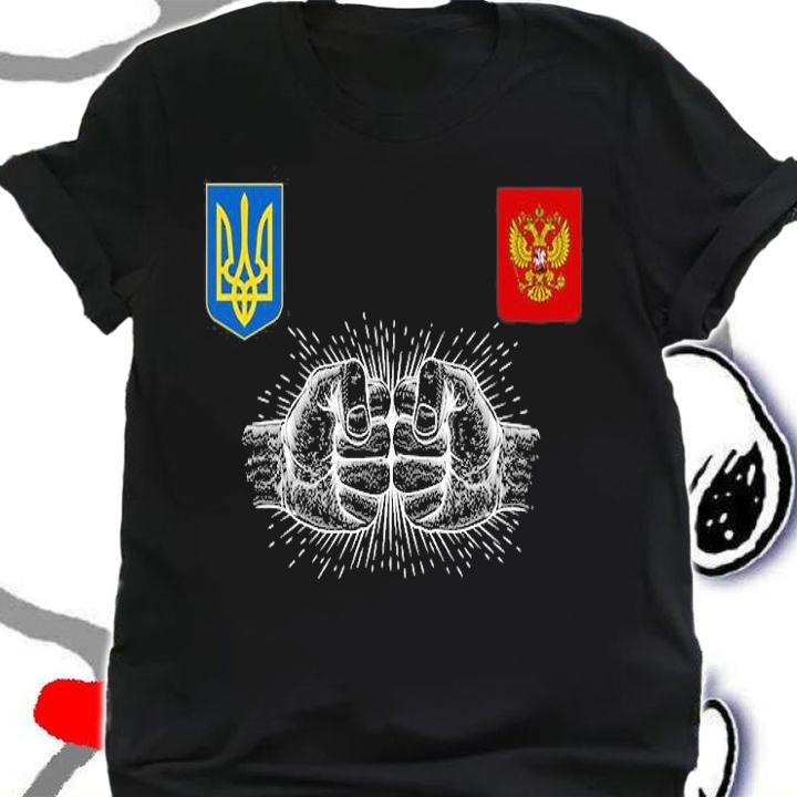 Ukraine and Russia Fists T-Shirt t-shirt