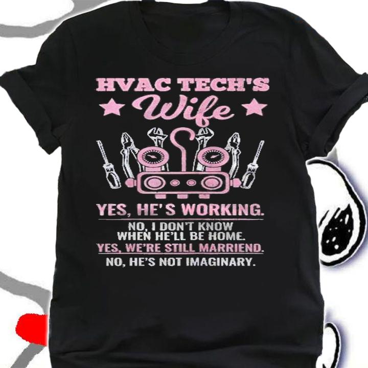 Womens Hvac Techs Wife Hvac Technician Ac Repairman Ac Installer Shirt t-shirt shirt