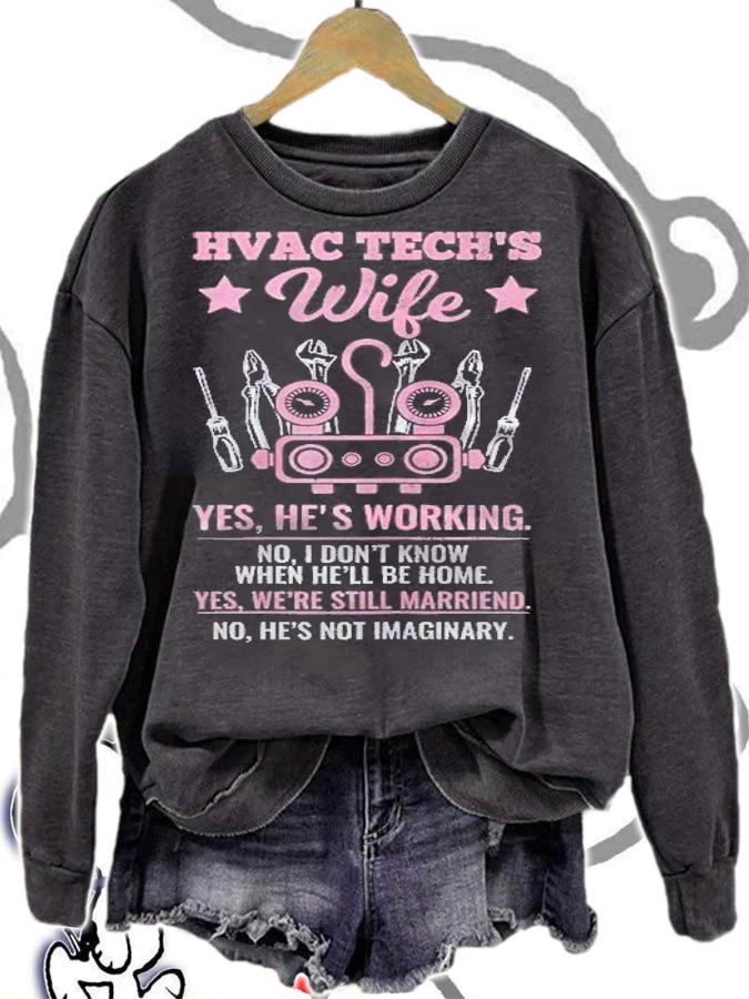 Womens Hvac Techs Wife Hvac Technician Ac Repairman Ac Installer Shirt t-shirt sweatshirt