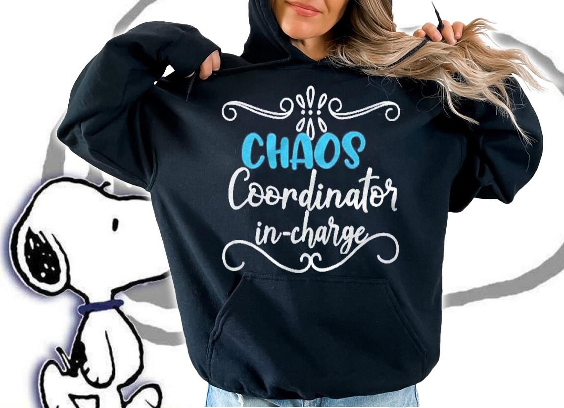 Womens Sarcastic Gifts For Women Mom Teacher Chaos Coordinator Shirt t-shirt