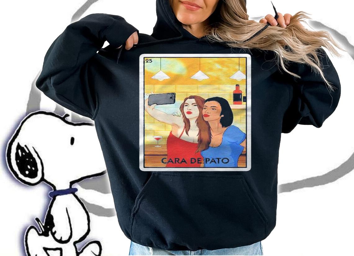Cara De Pato Duck Face Selfie Girls Mexican Card Game Funny Shirt t-shirt