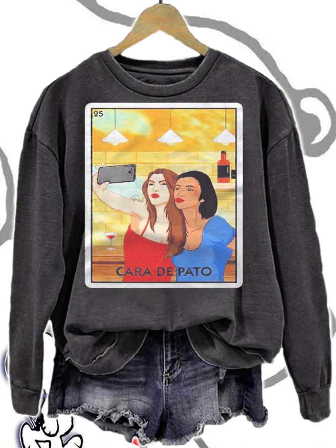 Cara De Pato Duck Face Selfie Girls Mexican Card Game Funny Shirt t-shirt