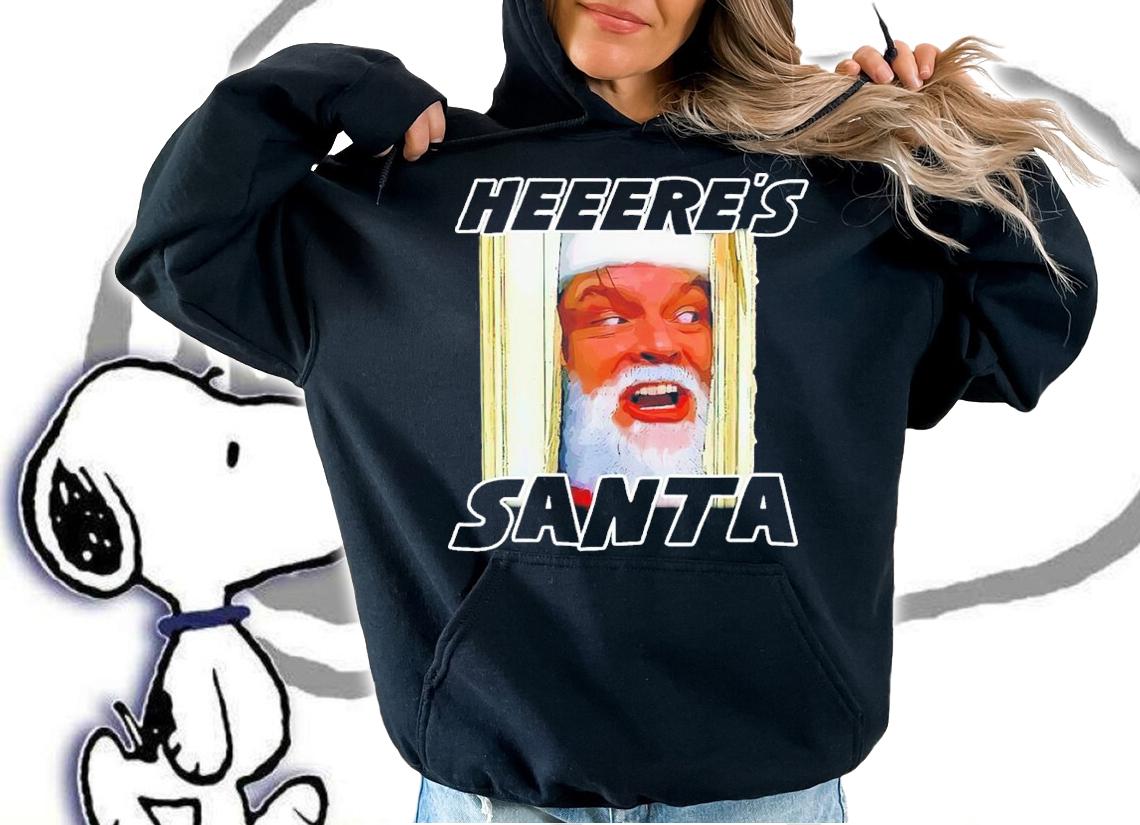 Johnny Heeere's Santa Shirt t-shirt hoodie