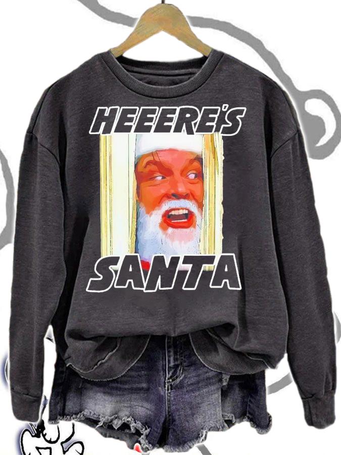 Johnny Heeere's Santa Shirt t-shirt sweatshirt