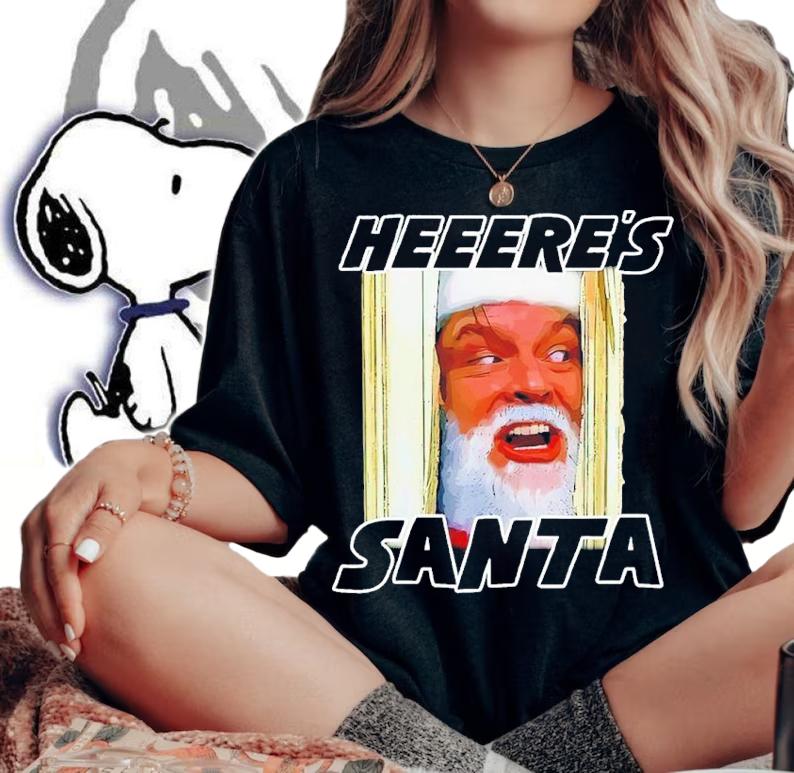 Johnny Heeere's Santa Shirt t-shirt woman shirt