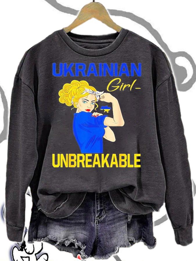 Ukraine Girl Ukrainian Girl Flag Messy Bun Ukraine Women Peace Ukraine T-Shirt t-shirt sweatshirt