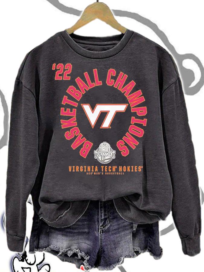 Virginia Tech Hokies 2022 ACC Men's Basketball Conference Tournament Champions T-Shirt t-shirt