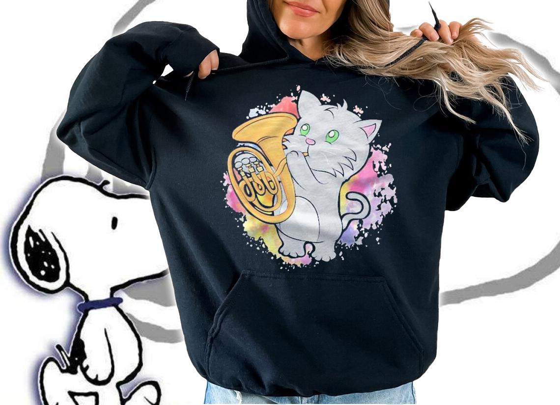 Cat Euphonium For Musician Cat Lover Gift Shirt t-shirt