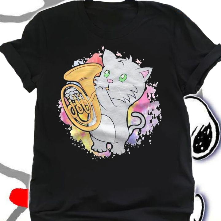 Cat Euphonium For Musician Cat Lover Gift Shirt t-shirt