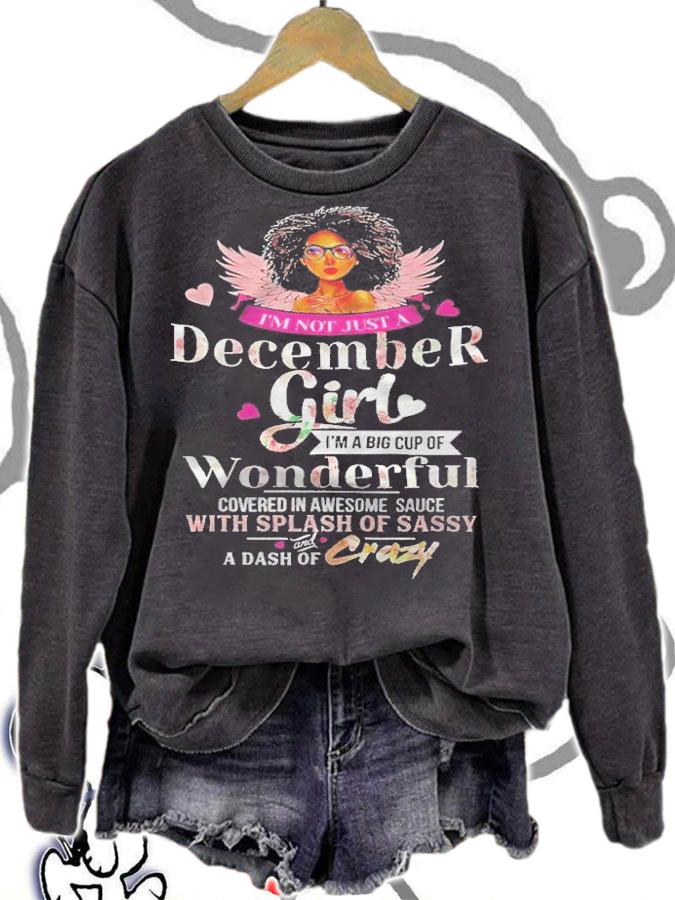 December girl birthday sagittarius capricorn blackgift T-shirt t-shirt sweatshirt
