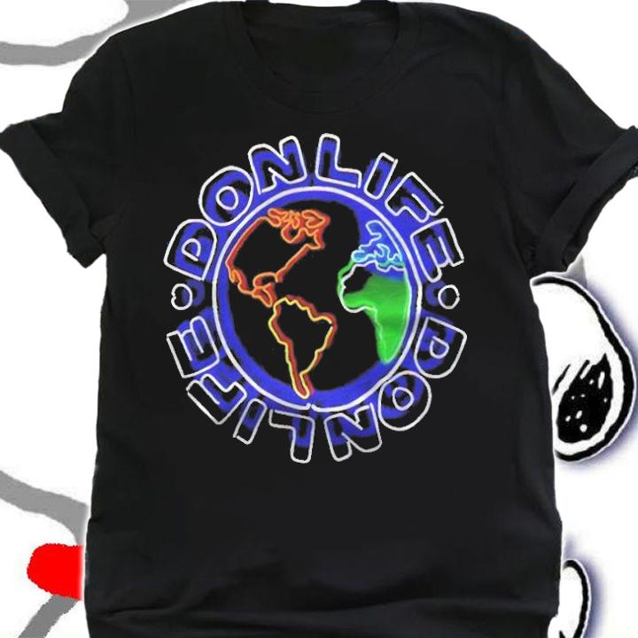 Don life neon zip T-shirt t-shirt