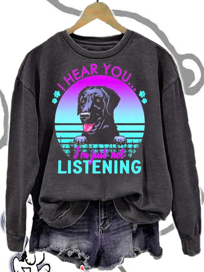 I Hear You I'm Just Not Listening Curl T-Shirt t-shirt