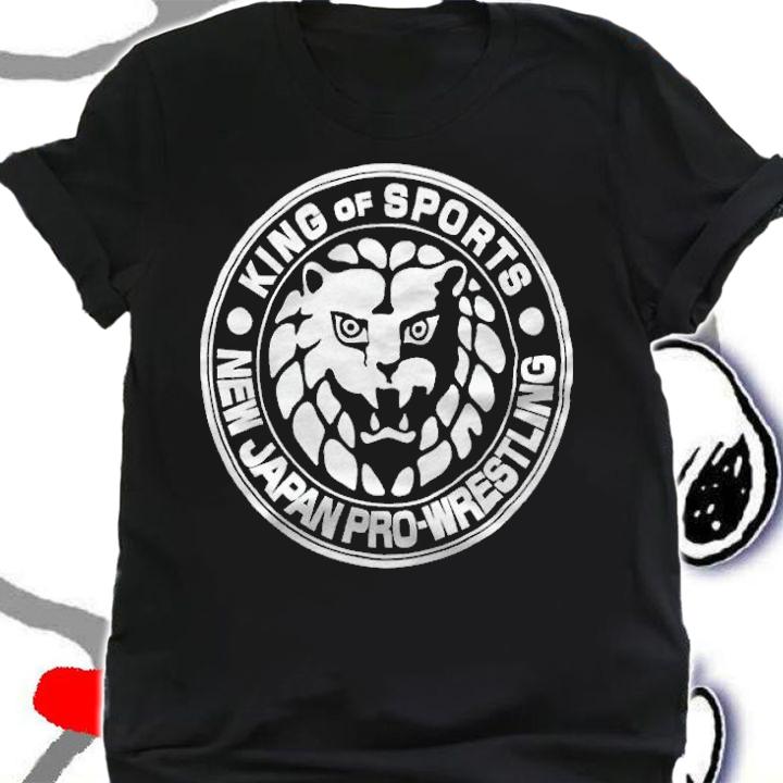 King of sports new Japan pro Wrestling logo T-shirt t-shirt shirt