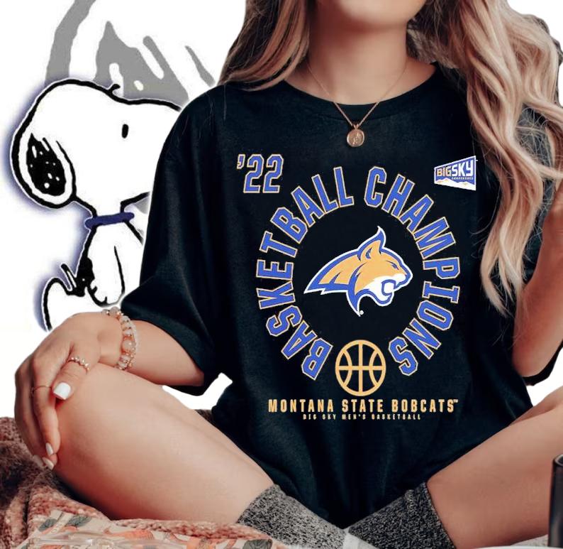 Montana State Bobcats Big Sky Men's Basketball Conference Tournament Champions 2022 Shirt t-shirt woman shirt