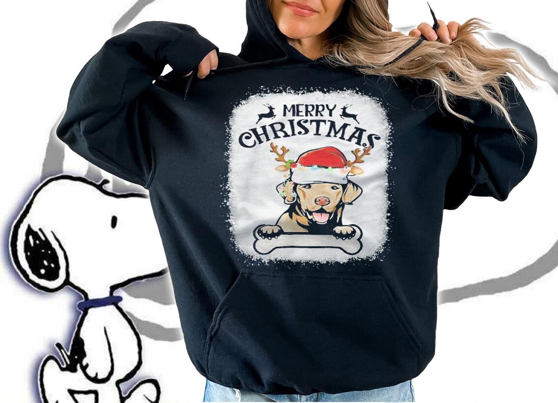 Retriever Santa hat Merry Christmas T-shirt t-shirt
