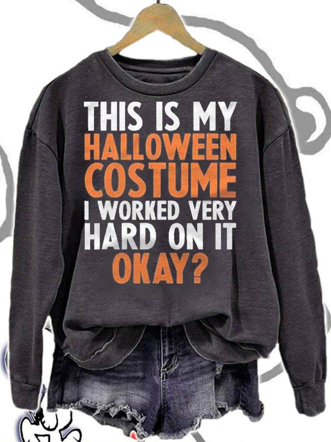This Is My Halloween Costume Shirt Retro Vintage t-shirt sweatshirt