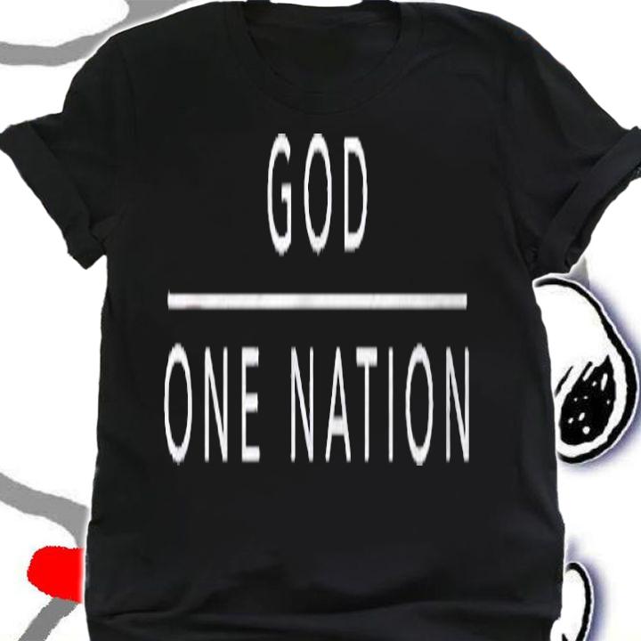 One Nation Under God Line Art Patriotic Christian Shirt t-shirt