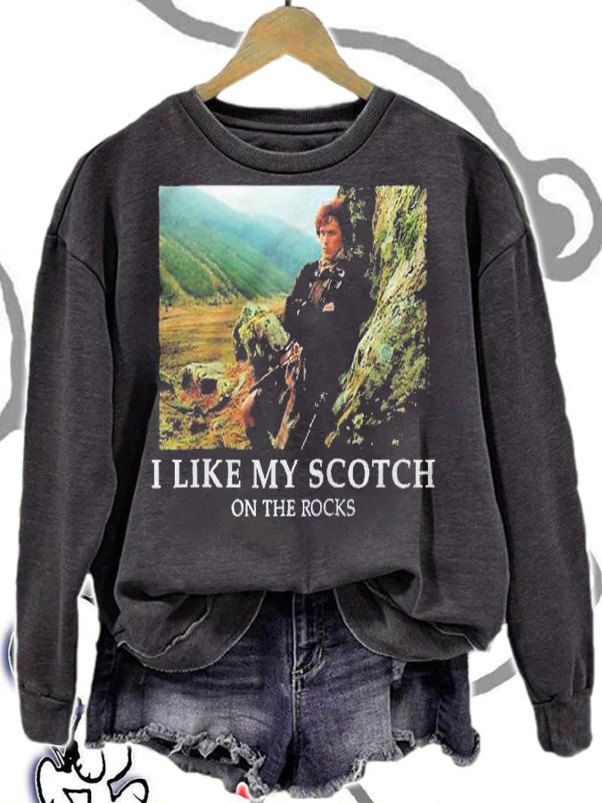 Outlander Scotch On The Rocks Raglan Baseball Shirt t-shirt sweatshirt
