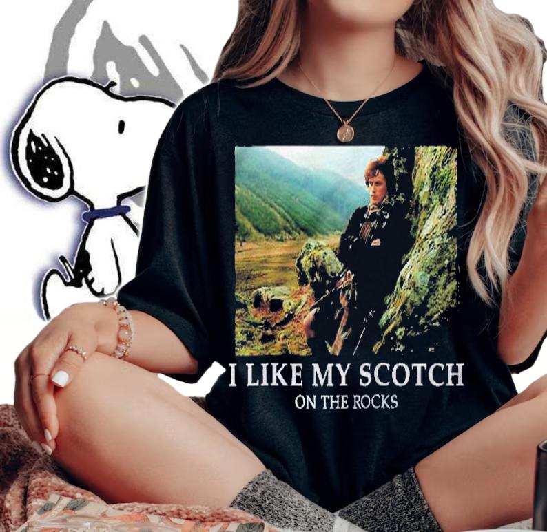 Outlander Scotch On The Rocks Raglan Baseball Shirt t-shirt woman shirt